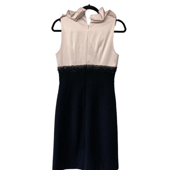 JS Collections Sheath Cocktail Dress Blush/Black - Picture 4 of 14